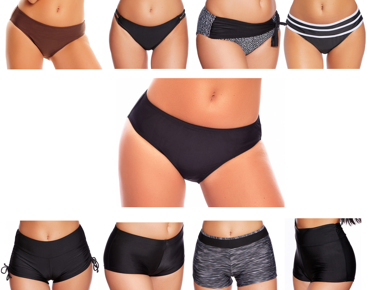 Damen Badehose Bikinislip Tankini Unterteil Panty Schwarz Neu Gr Sse